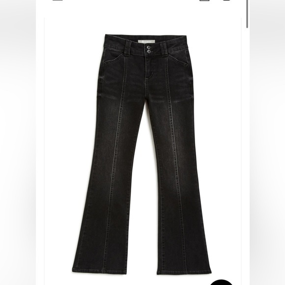 Tractr NWT Nordstrom Mid Rise‎ Front Seam Wide Waistband Flare Girls 12 - Picture 1 of 12